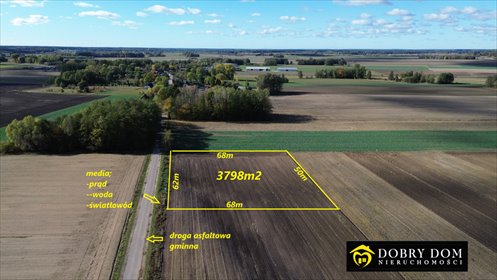 Zapraszam do obejrzenia działki 3798 m² z WZ, mediami i lasami działka Biele