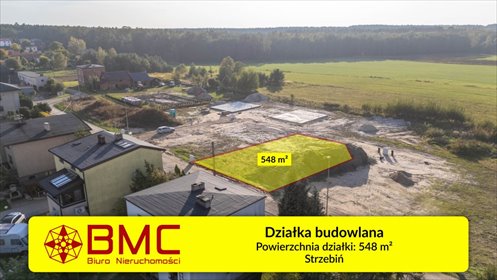 Na sprzedaż działka 548 m² w Strzebiń, idealna pod budowę działka Strzebiń, Żwirki i Wigury