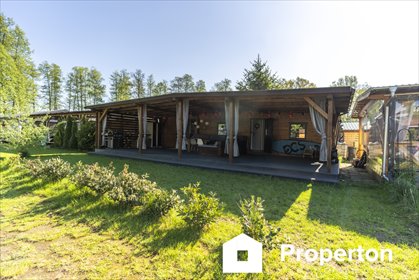 Do sprzedania urokliwy drewniany domek 45 m² z tarasem w Niesulicach dom Niesulice
