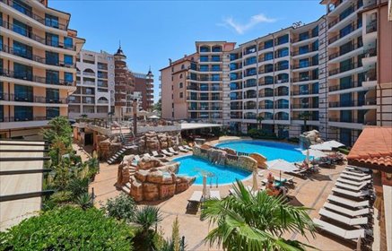 Przestronny apartament 72 m² z widokiem na ulicę, 200 m od plaży mieszkanie Sunny Beach, Karolina Complex Complex Karolina, Sunny Beach, Bulgaria