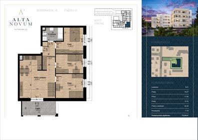 mieszkanie na sprzedaż 73m2 mieszkanie Bydgoszcz, Fordon, Altanowa