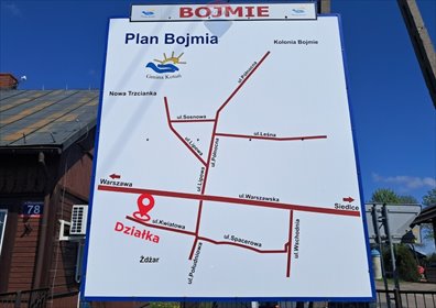 działka na sprzedaż 9440m2 działka Bojmie, Warszawska