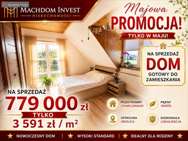Dom wolnostojący 216,9 m² z ogrodem i garażem w Brodnicy dom Szabda