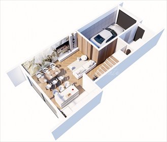 Polecam nowoczesny segment 128,83 m² z garażem i ogrodem dom Mikołów, Lema