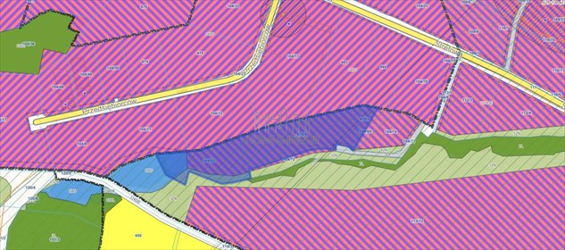 Działka 2,21 ha z możliwością zabudowy i mediów. działka Międzyrzecze Dolne, Strefowa