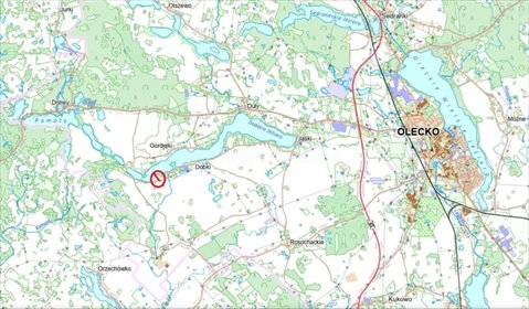Działka 4994 m² nad jeziorem Dobskim - MPZP zabudowa letniskowa działka Dobki