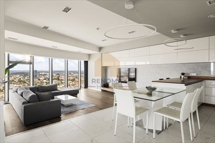 Apartament 98 m² na 33. piętrze Sky Tower (Wrocław) mieszkanie Wrocław, Krzyki, Gwiaździsta