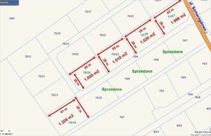 Na sprzedaż działka pod zabudowę 1228 m² w Kwidzynie działka Kwidzyn