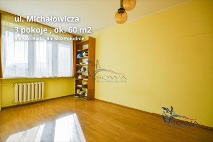 Przestronne 3-pokojowe mieszkanie w centrum Bielska mieszkanie Bielsko-Biała, Bielsko Południe