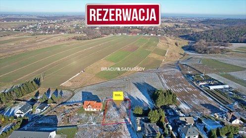 Działka budowlana 1511 m² z mediami, podział, blisko Krakowa działka Sąspów