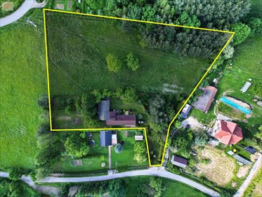 Urokliwy drewniany dom 90 m2 na dużej działce 74 arów dom Szyk