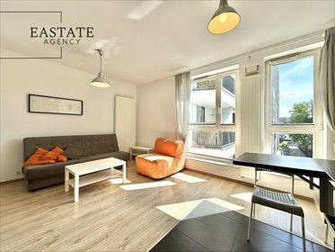 Przestronna kawalerka 34,19 m² z garażem i patio mieszkanie Warszawa, Mokotów, Bobrowiecka