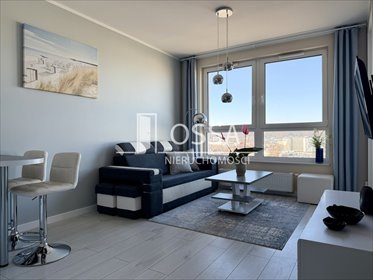Dwupokojowe mieszkanie 40 m² z balkonem (widok na Zatokę Gdańską) mieszkanie Gdańsk, Zaspa, Franciszka Hynka