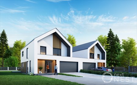 Nowoczesny bliźniak 166 m2 z garażem, Rusiec dom Rusiec