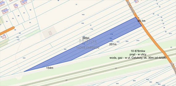 działka na sprzedaż 10878m2 działka Warszawa, Wawer, Miedzeszyn, Celulozy