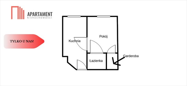 Wyremontowana kawalerka 25,68 m2 w Jankowie Dolnym - polecam! mieszkanie Jankowo Dolne