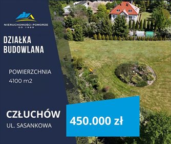 działka na sprzedaż 4100m2 działka Człuchów, Sasankowa