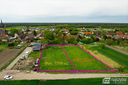 działka na sprzedaż 1308m2 działka Przemocze