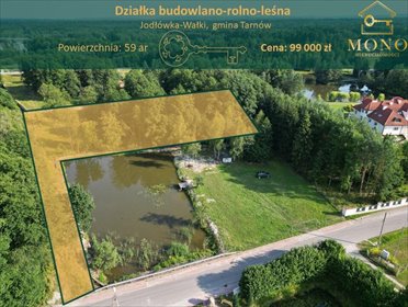 działka na sprzedaż Jodłówka-Wałki 5900 m2