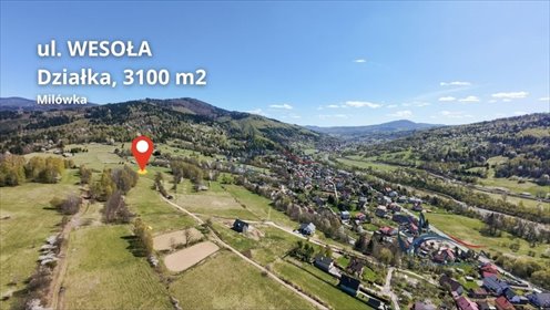 działka na sprzedaż 3100m2 działka Milówki