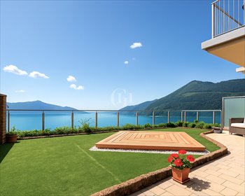 Na sprzedaż eleganckie 40 m² mieszkanie z prywatnym ogrodem i widokiem na jezioro mieszkanie Parzanica
