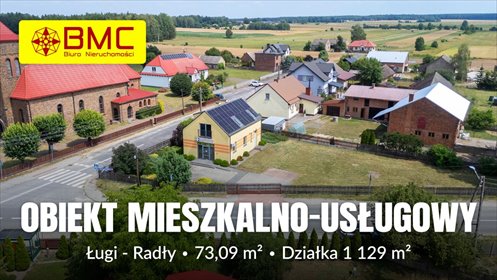 Sprzedam dom z lokalem usługowym 92 m² w Ługi-Radły dom Ługi-Radły, Kościelna