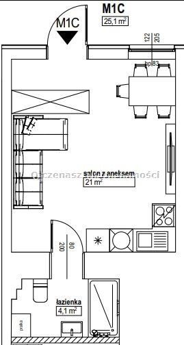 mieszkanie na sprzedaż 25m2 mieszkanie Bydgoszcz, Śródmieście