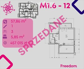 mieszkanie na sprzedaż 58m2 mieszkanie Bonin