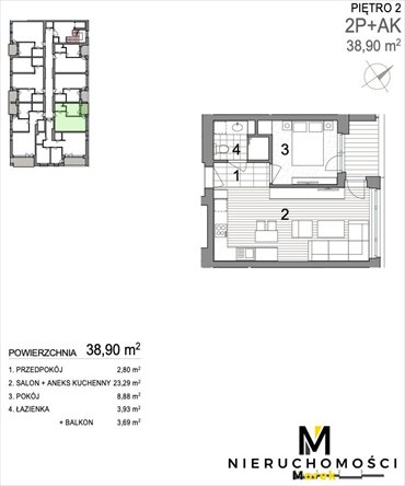 mieszkanie na sprzedaż 39m2 mieszkanie Kołobrzeg, Bogusława X