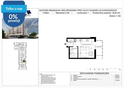 Nowoczesne 26,65 m² na Bartodziejach, garaż - polecam! mieszkanie Bydgoszcz, Bartodzieje Małe, Filmowa