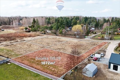 działka na sprzedaż 1072m2 działka Kajetany, Czarny Las