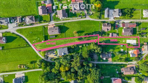 działka na sprzedaż 2453m2 działka Łękawica