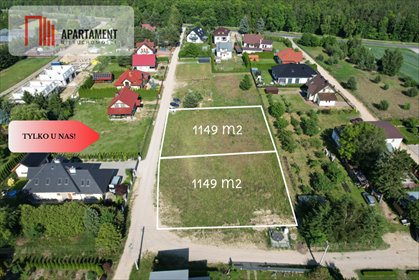Dwie działki 1149 m2 w Tucholi – idealne pod dom! działka Tuchola