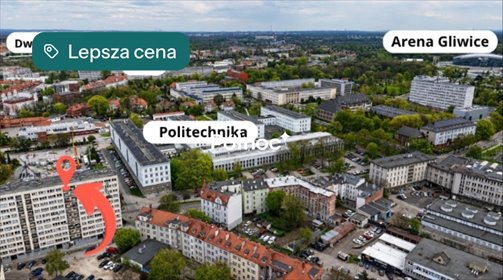 3-pokojowe mieszkanie z klimatyzacją w centrum Gliwic polecam mieszkanie Gliwice, Łużycka