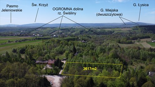 Działka budowlana 3617 m² przy Puszczy Świętokrzyskiej zapraszam działka Bronkowice