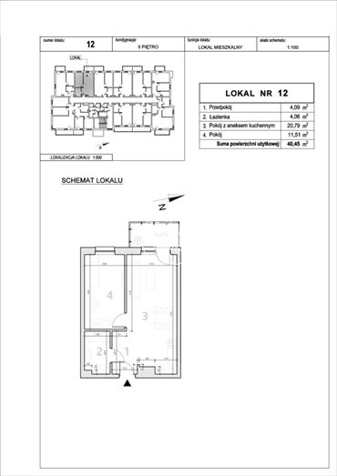 mieszkanie na sprzedaż 40m2 mieszkanie Bydgoszcz, Fordon, Władysława Żemojtela