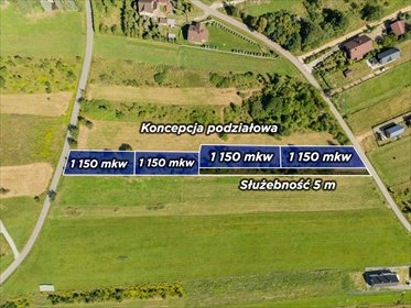 Widokowa działka 11 arów w Lanckoronie - idealna pod dom. działka Lanckorona, Palecka