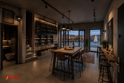 Lokal usługowy 126 m² nad Motławą w Gdańsku. lokal użytkowy Gdańsk, Śródmieście, Sienna Grobla