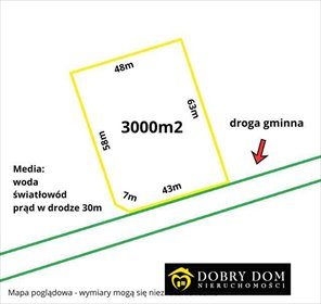 Działka 3000 m² pod dom lub inwestycję w Janowicach. działka Janowicze