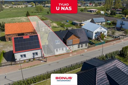 Część domu w Lubczynie z dużą działką i odnowionym dachem dom Lubczyna