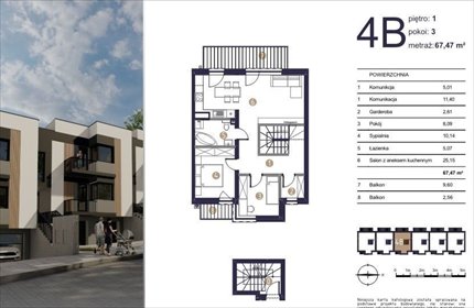 mieszkanie na sprzedaż 67m2 mieszkanie Rzeszów, Staroniwska