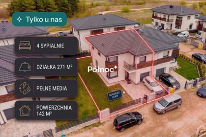 Nowoczesny bliźniak z garażem, 4 sypialnie, wysoki standard dom Halickie, Zimowa