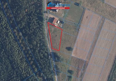 Działka 1654 m² z widokiem na rzekę i las (Krępsko) działka Krępsko
