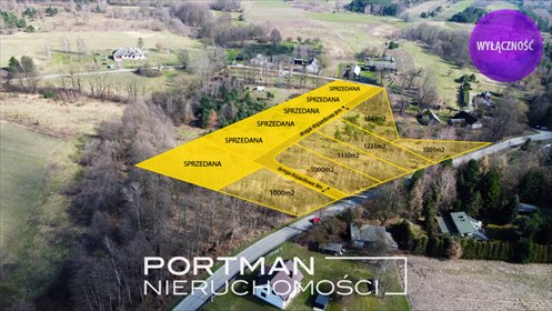 działka na sprzedaż 1000m2 działka Osieck