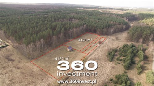 Działka 4157 m² z pozwoleniem na dom i lasem - spokojna okolica działka Szczecin, Płonia