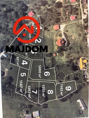 działka na sprzedaż 1305m2 działka Międzybrodzie Bialskie
