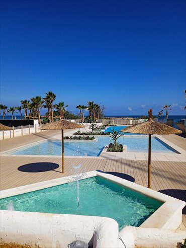 Widok na morze i basen w apartamencie w Denia mieszkanie Dénia, Sorts de la Mar, Dénia, Alicante
