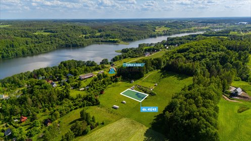 Działka 1000 m2 pod letniskową zabudowę, 350 m od jeziora działka Pierszczewko