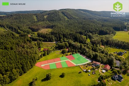 Działka 446 m² w Górach Kamiennych, widoki i las! działka Chełmsko Śląskie, Działki przy lesie tylko 9 min od Lubawki!