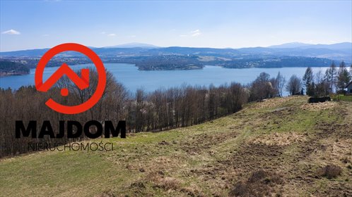 Widokowa działka 1300 m² pod lasem z mediami w Tresnej. działka Tresna